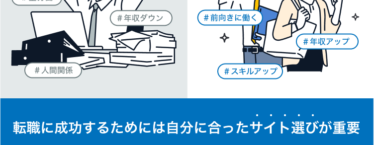 営業職の転職
失敗しないための秘訣は
サイト選び